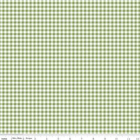 Bee Ginghams Lettuce Tina Yardage by Lori Holt for Riley Blake Designs