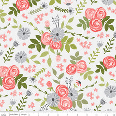 Fable Off White Main Yardage by Jill Finley for Riley Blake Designs