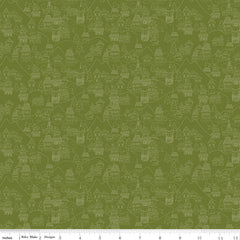 Fable Olive Village Yardage by Jill Finley for Riley Blake Designs