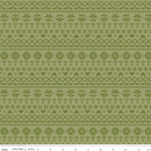 Fable Olive Knit Yardage by Jill Finley for Riley Blake Designs