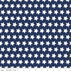 Stars Navy Yardage by Riley Blake Designs
