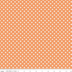 Small Dots Orange Yardage by Riley Blake Designs