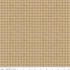 All About Plaids Tan Houndstooth Yardage by Riley Blake Designs