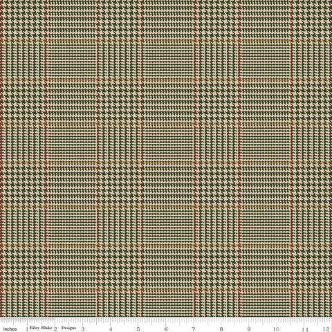 All About Plaids Green Tweed Yardage by Riley Blake Designs