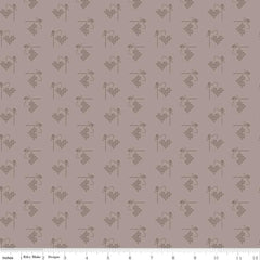 Bee Basics Pewter Heart Yardage by Lori Holt for Riley Blake Designs