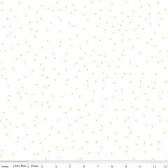 Pin Dot Honey on White Yardage by Lori Holt for Riley Blake Designs
