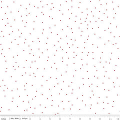 Pin Dot Red on White Yardage by Lori Holt for Riley Blake Designs