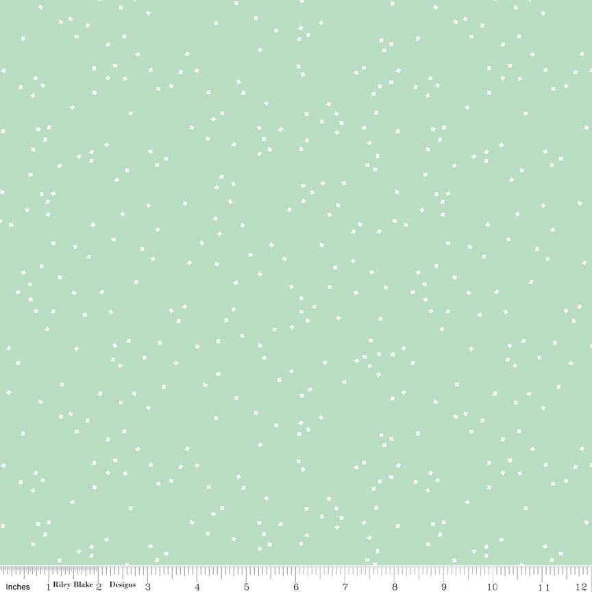 Blossom Sweetmint Yardage by Christopher Thompson for Riley Blake Designs