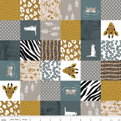 The Waterhole Blue Cheater Yardage by Gabrielle Neil Design for Riley Blake Designs