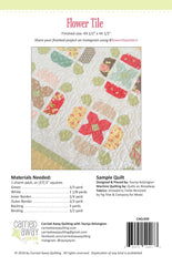Flower Tile Quilt Pattern by Taunja Kelvington of Carried Away Quilting
