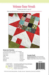 Welcome Home Wreath Pattern by Taunja Kelvington of Carried Away Quilting