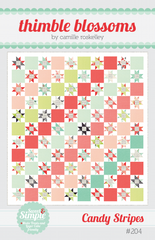 Candy Stripes Quilt Pattern by Thimble Blossoms