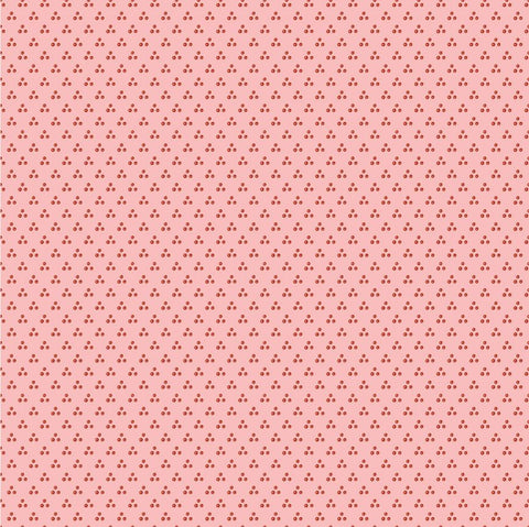 Chick-A-Doodle Doo Pink Chicken Spots Yardage by Lori Woods for Poppie Cotton Fabrics