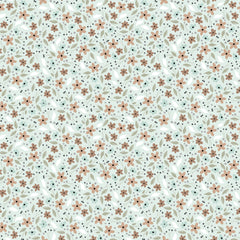 House and Home Green Cicely Yardage by Lori Woods for Poppie Cotton Fabrics