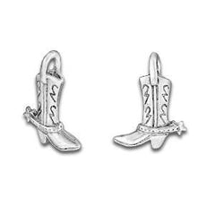 Cowboy Boot Zipper Pull or Sewing Charm