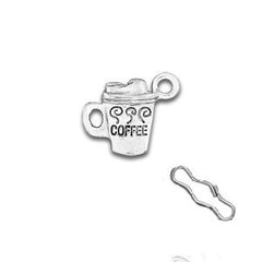 Cup of Coffee Zipper Pull or Sewing Charm