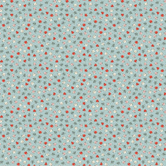 My Favorite Things Blue Delightful Yardage by Lori Woods for Poppie Cotton Fabrics
