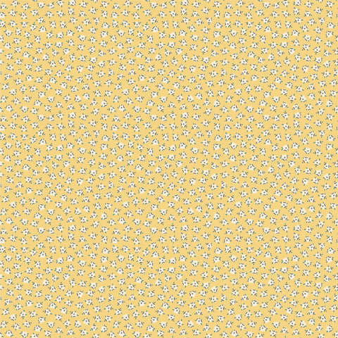My Favorite Things Yellow Delightful Yardage by Lori Woods for Poppie Cotton Fabrics