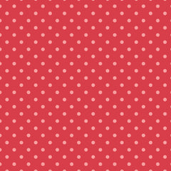 Sunshine And Chamomile Red Dots Yardage by Lori Woods for Poppie Cotton Fabrics