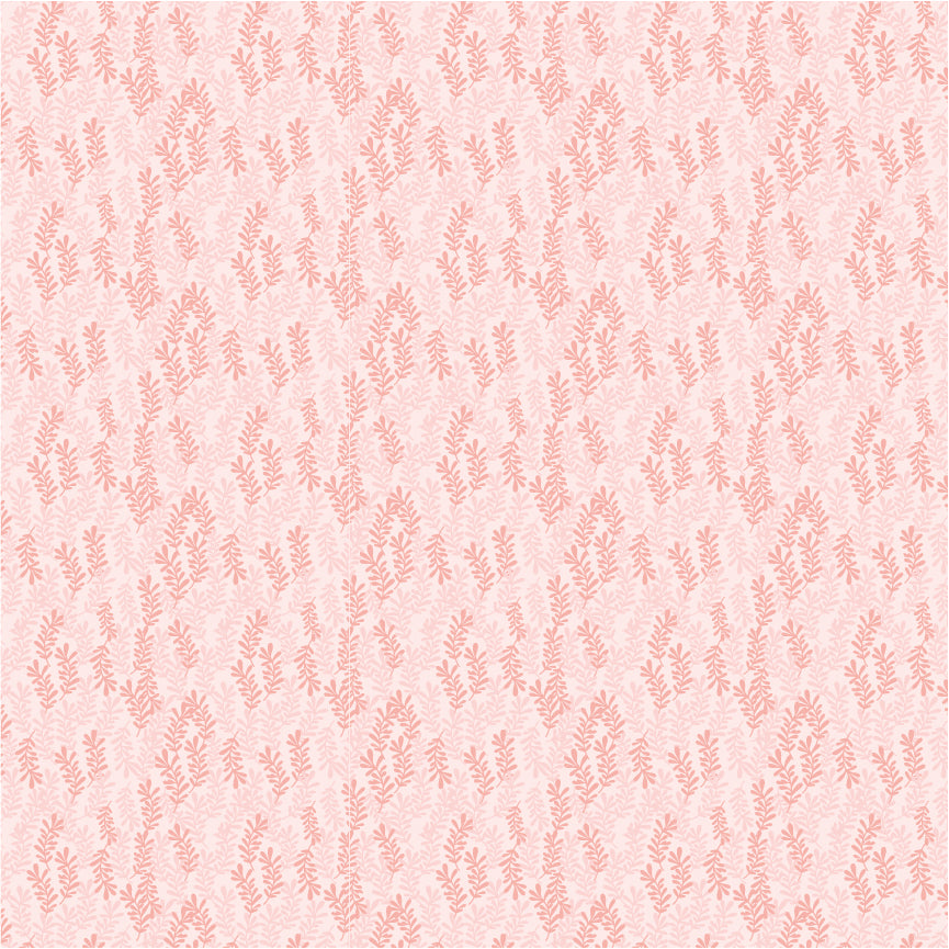Kaisley Rose Pink Emmaline Yardage by Lori Woods for Poppie Cotton Fabrics
