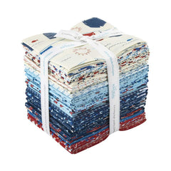 Red White & Bang Fat Quarter Bundle by Sandy Gervais for Riley Blake Designs