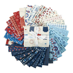 Red White & Bang! Fat Quarter Bundle by Sandy Gervais for Riley Blake Designs