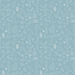 House and Home Blue Forest Yardage by Lori Woods for Poppie Cotton Fabrics