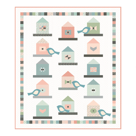 Garden Birds Quilt Pattern by Lori Woods of Poppie Cotton Fabrics