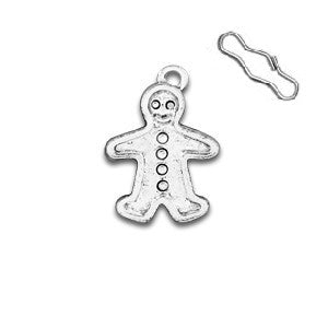 Gingerbread Man Zipper Pull or Sewing Charm