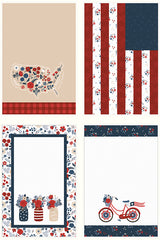 Red White And True Tea Towel Panel by Dani Mogstad for Riley Blake Designs