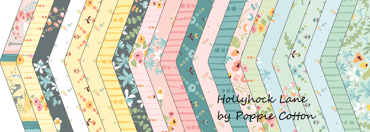 Hollyhock Lane 10" Precuts by Sheri McCulley for Poppie Cotton Fabrics