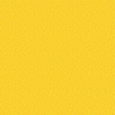 Country Confetti Lemon Meringue Bright Yellow Yardage by Lori Woods for Poppie Cotton Fabrics