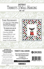Trinkets 3 Quilt Wall Hanging Pattern By Gingiber