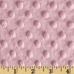 Minky Cuddle Dimple Dot Pink by Shannon Fabrics