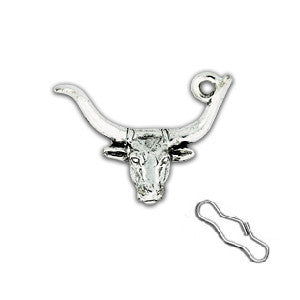 Longhorn Zipper Pull or Sewing Charm