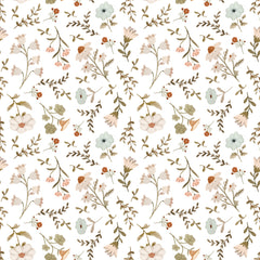 House and Home White Meagan Yardage by Lori Woods for Poppie Cotton Fabrics