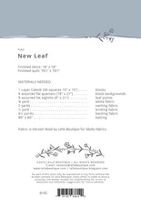 New Leaf Quilt Pattern by Lella Boutique