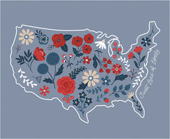 Red White And True Sweet Land of Liberty Panel by Dani Mogstad for Riley Blake Designs