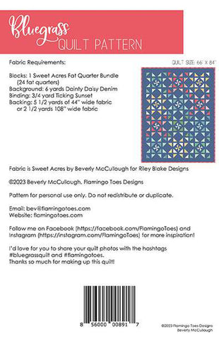 Blue Grass Quilt Pattern by Beverly McCullough