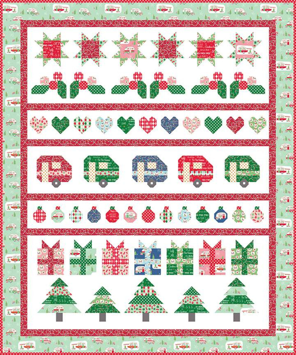 Christmas Adventure Row Quilt Pattern by Beverly McCullough