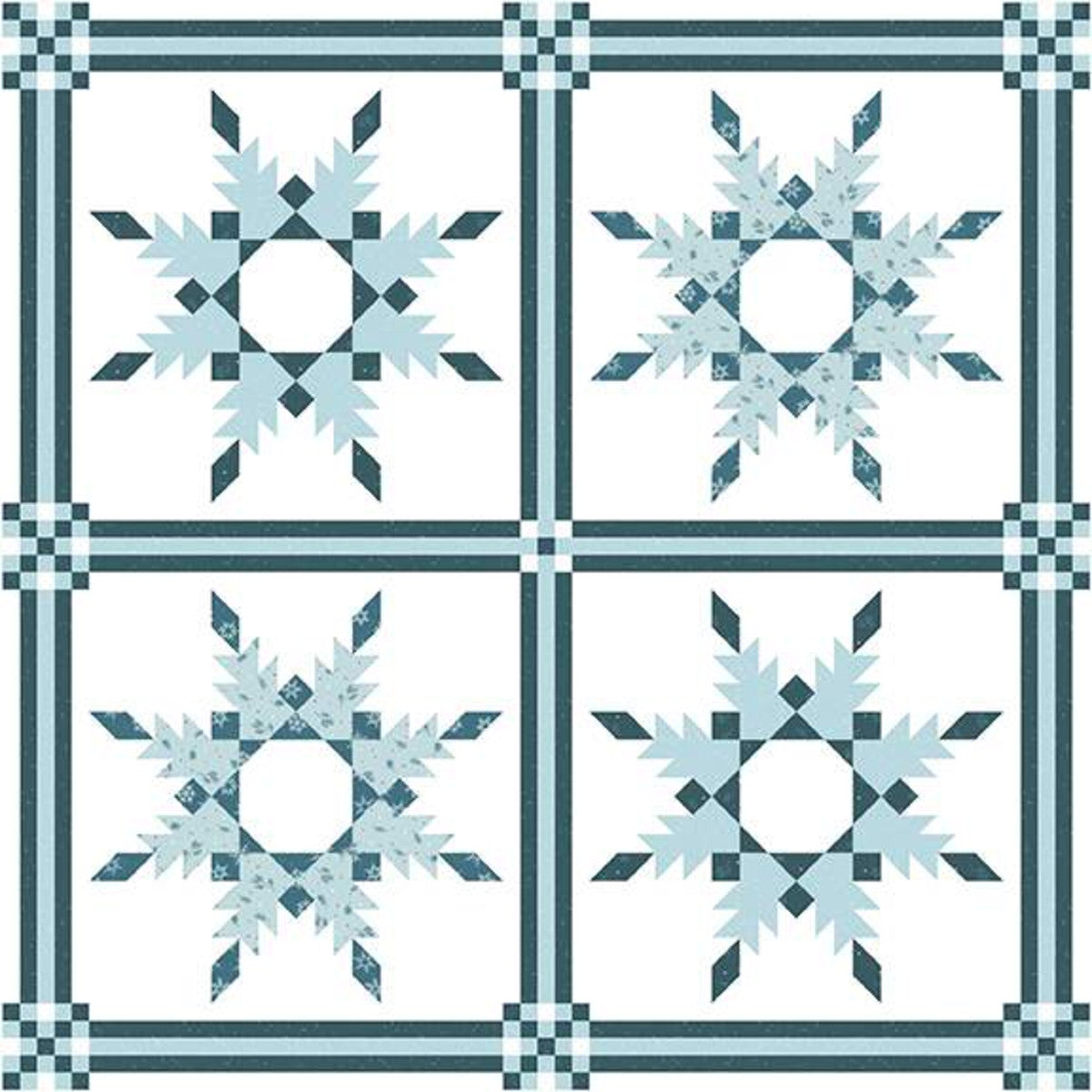 Snowfall Quilt Pattern by Material Girl Quilts