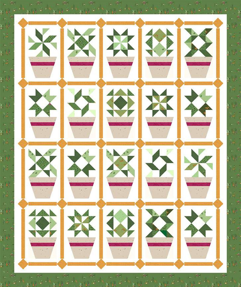 succulent quilt Plant Life Quilt Pattern by Amanda Niederhauser – LouLou's Fabric Shop
