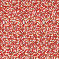 My Favorite Things Red Pinkie Promise Yardage by Lori Woods for Poppie Cotton Fabrics
