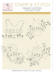 Stamp and Stitch Prairie Sisters Collection by Poppie Cotton