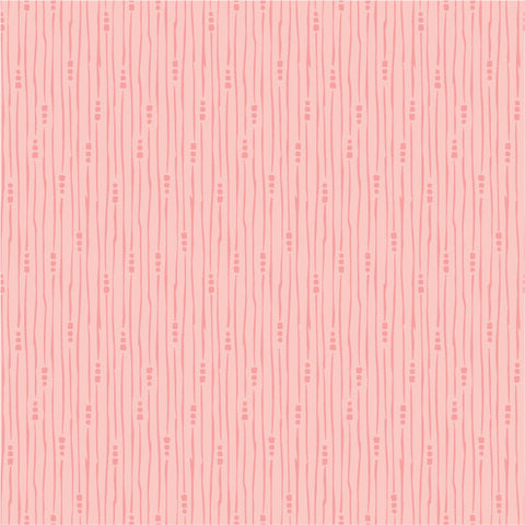 Hollyhock Lane Pink Rain Yardage by Sheri McCulley for Poppie Cotton Fabrics