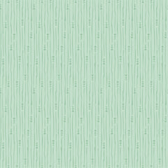 Hollyhock Lane Mint Rain Yardage by Lori Woods for Poppie Cotton Fabrics