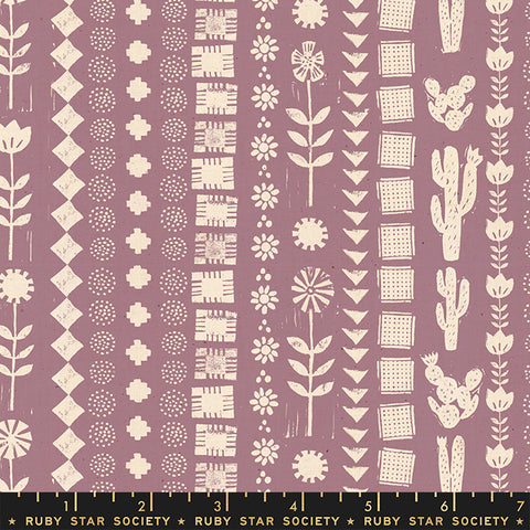 Heirloom Lilac Garden Rows Yardage by Ruby Star Society for Moda Fabrics
