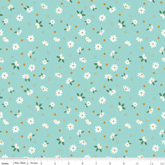 Daisy Fields Scuba Sparkle Floral Yardage by Beverly McCullough for Riley Blake Designs