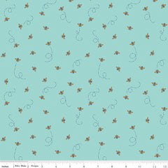 Daisy Fields Scuba Sparkle Bees Yardage by Beverly McCullough for Riley Blake Designs