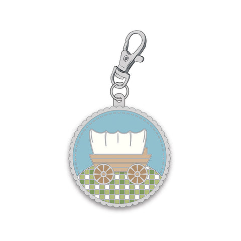 Prairie Covered Wagon Enamel Happy Charm by Lori Holt of Bee in my Bonnet